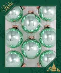 Avelune™ Glass Christmas Tree Ornaments - 67mm / 2.63" [8 Pieces]