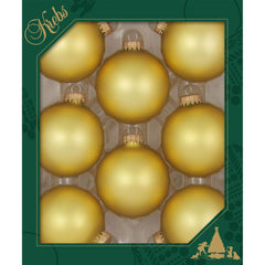 Avelune™ Glass Christmas Tree Ornaments - 67mm / 2.63" [8 Pieces]