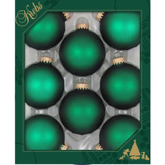 Avelune™ Glass Christmas Tree Ornaments - 67mm / 2.63" [8 Pieces]