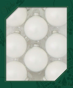 Avelune™ Glass Christmas Tree Ornaments - 67mm / 2.63" [8 Pieces]