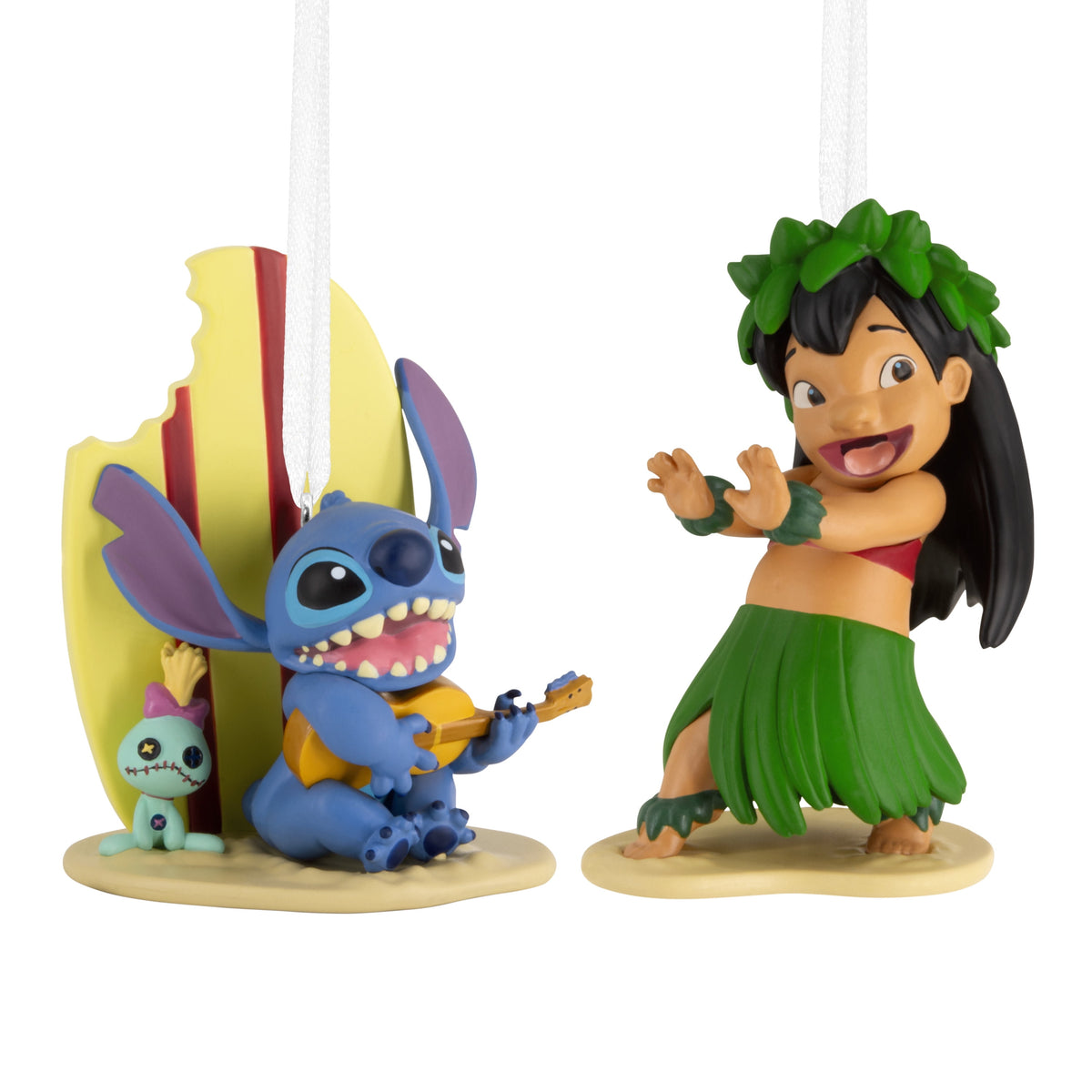  Ornament TPR Figrual Lilo & Stitch Hula Scene