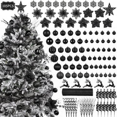Avelune™ Leyaron Christmas Tree Ornaments, 105PCS Christmas Balls Set