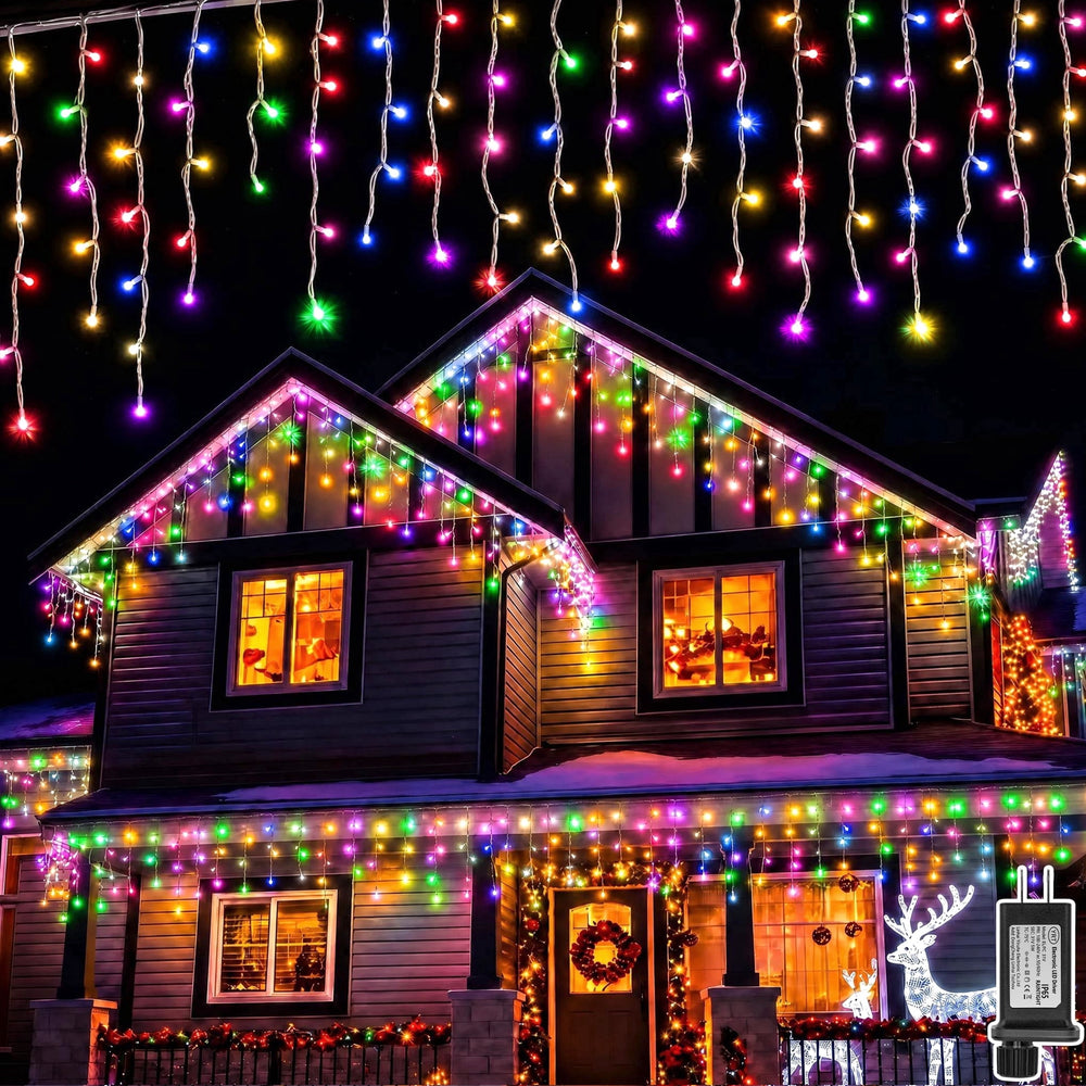  Christmas String Lights, 33ft 400 LED Fairy Twinkle Lights 8 Modes Plug in Light for Holiday Wedding Party Home Indoor Outdoor Decoration, MultiColor