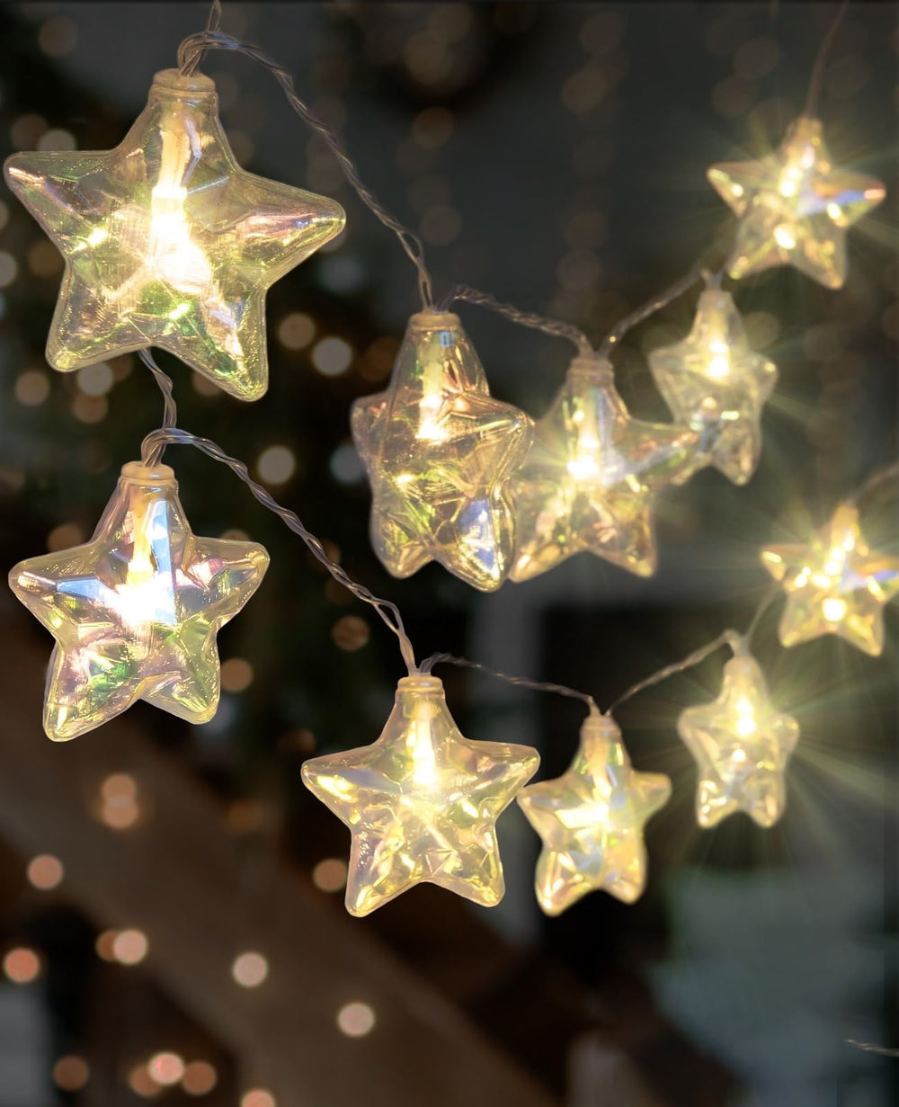 Star LED String Lights – Battery - Powered 80 LED Twinkling Fairy Lights with Remote, Waterproof Design for Indoor/Outdoor, Christmas, Wedding, Bedroom Ambiance