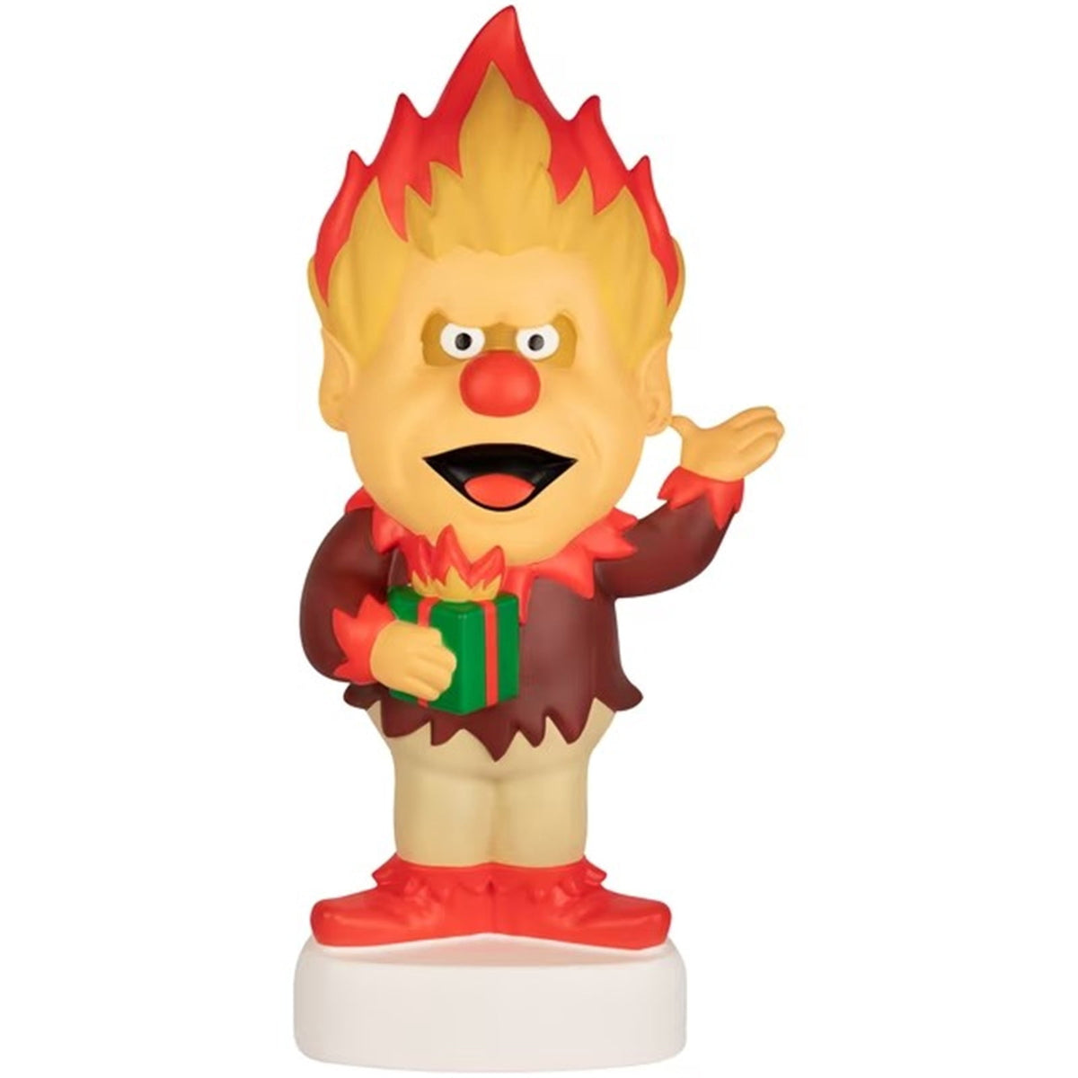 "The Year Without a Santa Claus" Blow Mold Tabletop Decor – Lighted Christmas Character Figurine with Warm Glow, Indoor/Outdoor Holiday Display