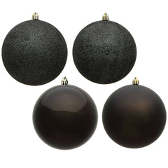 Avelune™ Vickerman 6" Frosty Mint 4-Finish Ball Ornament Assortment