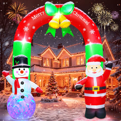 Avelune™ Yexmas 8FT Christmas Inflatable Archway