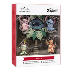  Mini Christmas Tree Topper and Ornaments (Disney Lilo & Stitch), 5 Count