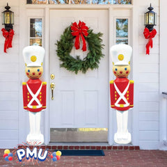 PMU Christmas Light-Up Toy Soldier 31 Inch Christmas Decoration Perfect Décor for Home, Lawn, Yard, Indoor and Outdoor - 31 Inch Toy Soldier (2/pkg)Pkg/1