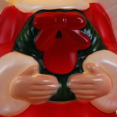  Decorative 12-inch Blow Mold Angel, Red