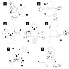 Indoor/Outdoor Light-Up Plush Cat Christmas Decoration with 85 LED Lights, Warm White, 31", by Holiday Time
