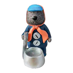 5-Piece Resin Otter Band Figurines Animal Musician Christmas Decorations for Tabletop Shelf Mantel Home Decor