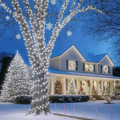 210ft 600 LED Christmas String Lights, 2Pack Plug-in Twinkling Lights with 8 Modes, Waterproof String Lights for Indoor Outdoor Decorations(White)