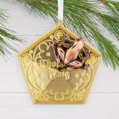  Christmas Ornament (Harry Potter Chocolate Frog, Metal), 1 Count
