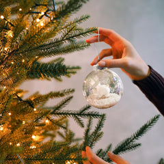 Clear Plastic Ornament Balls,DIY Fillable Christmas Balls,24 Pcs 3.15 inch Hanging Ornaments Round Balls with Removable Top for Halloween,Christmas,Birthday,Wedding,Party,Xmas Tree Decor