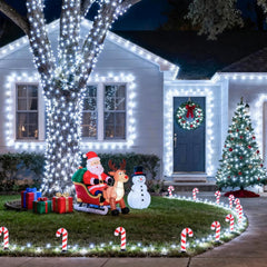 JMEXSUSS 168FT 600 LED White Christmas Lights Outdoor Waterproof with Remote Indoor Christmas String Lights Cool White Christmas Tree Lights Plug in for Room Wedding Holiday Christmas Decorations