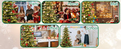 Bringstar 6Ft Prelit Christmas Tree, Premium Artificial Tree with 814 Realistic PE&PVC Mixed Tips, 400 Warm Lights