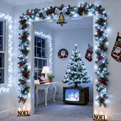 JMEXSUSS 168FT 600 LED White Christmas Lights Outdoor Waterproof with Remote Indoor Christmas String Lights Cool White Christmas Tree Lights Plug in for Room Wedding Holiday Christmas Decorations