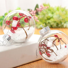 Clear Plastic Ornament Balls,DIY Fillable Christmas Balls,24 Pcs 3.15 inch Hanging Ornaments Round Balls with Removable Top for Halloween,Christmas,Birthday,Wedding,Party,Xmas Tree Decor