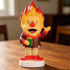 "The Year Without a Santa Claus" Blow Mold Tabletop Decor – Lighted Christmas Character Figurine with Warm Glow, Indoor/Outdoor Holiday Display