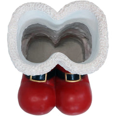 Sunnydaze 13 in Polyresin Santa Boots Christmas Decor Statue