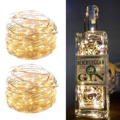 Fairy Lights Plug in, 33Ft 100 LEDs Waterproof Silver Wire Firefly Lights, Adaptor Included, Starry String Lights for Wedding Indoor Outdoor Christmas Patio Garden Decoration, Warm White