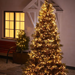  98ft 300 LED Christmas Lights Twinkle Christmas Tree String Lights Indoor Outdoor Decorations, Warm White