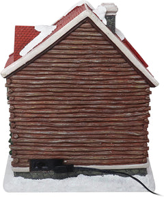 Christmas Village Log Cabin Tabletop Display Pre-lit LED Musical Snow Village Perfect Addition to Your Christmas Indoor Decorations & Holiday Collections