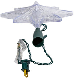 Kurt Adler 11-Inch Pre-Lit Bethlehem Star Tree Topper with 10 Clear Lights, Indoor Christmas Decoration