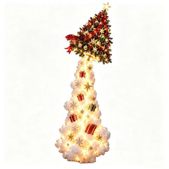 Clearance! Christmas Magic Trail Wall Light, LED Cascading Holiday Christmas Decor, Gift (Christmas Tree)