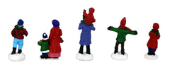 Christmas Village Figurines 5 Piece Decoration Set 4 Perfect Addition to Your Christmas Indoor Decorations & Snow Village Displays Set 4