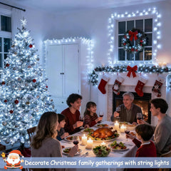 JMEXSUSS 168FT 600 LED White Christmas Lights Outdoor Waterproof with Remote Indoor Christmas String Lights Cool White Christmas Tree Lights Plug in for Room Wedding Holiday Christmas Decorations