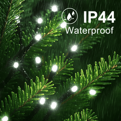 210ft 600 LED Christmas String Lights, 2Pack Plug-in Twinkling Lights with 8 Modes, Waterproof String Lights for Indoor Outdoor Decorations(White)
