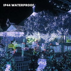 Morttic 132FT 400 LED Christmas Lights, Christmas String Lights Plug in with 8 Modes, Waterproof Christmas Decorations for Xmas Indoor Outdoor Party Home Tree Decor, White