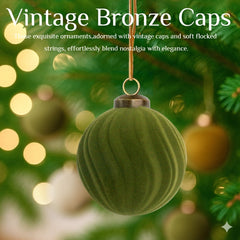THE BRIVE 36PCS Flocked Velvet Christmas Ball Ornaments - Shatterproof Decor for Tree, Holiday & Home Decorations Mixed